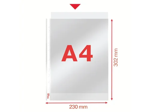 Showtas Esselte 56066 standaard A4 PP 0.06mm 11-gaats