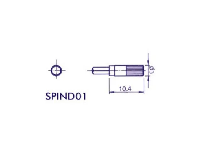 Spindel 3mm (Zwart)