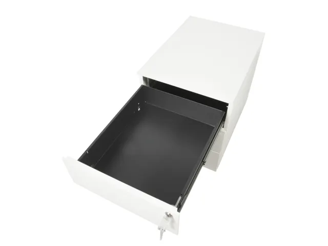 Claudius Basic N wit verrijdbaar ladeblok 3 lades 58cm diep