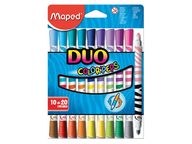 Viltstift Maped Color'Peps Duo Colors set à 10 stuks assorti