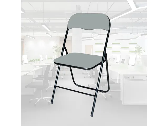 Chaise pliante BRASQ FC100 gris-noir