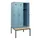 locker met bank,HxBxD 1950x900x815mm,3vak,vak B 300mm,draaigrendel