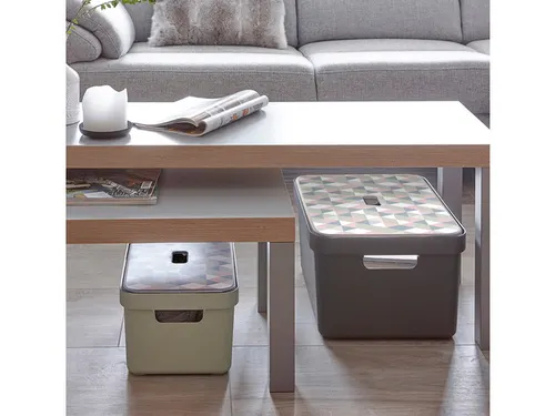 Sigma Home opbergbox 32L antraciet - 44,5x34,5x24,3cm
