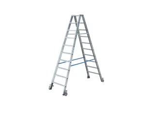 Verrijdbare Boktrap Aluminium L 2 54M 2X10Treden - 2