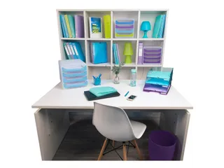 ECOBIN Papiermand 15 L violet transparant - 11