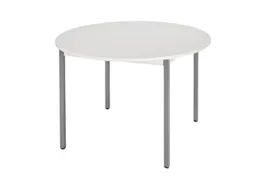 Tafel Rond 110 Cm Frame Antraciet Blad Lichtgrijs