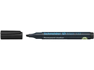 Permanent marker Schneider Maxx 133 schuin 1-4mm zwart - 1