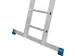 échelle télescopique polyvalente 3x8 échelons lisse L 2 3-5 2m alu