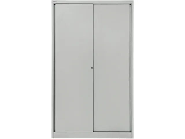 schuifdeurkast,HxBxD 1980x1200x430mm,4xStalen bodem,5 OH