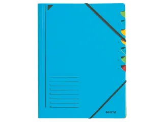 Sorteermap Leitz 3907 A4 7 Vaks Blauw karton - 1