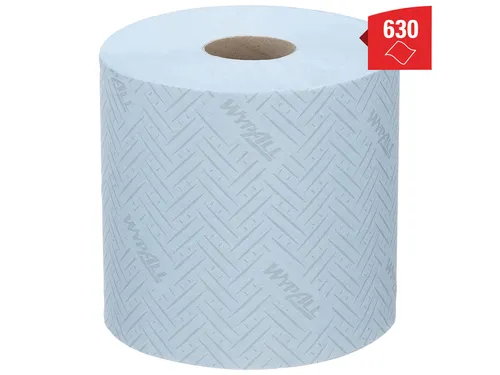 Poetsrol WypAll L10 1-laags 18,3cmx239m 630 vel blauw 7494