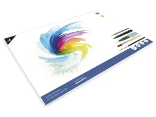 Blok aquarelpapier Kangaro A3 300gr 16 vel, roomwit 3 zijden gelijmd - 1