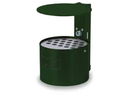 Asbak Rond Overkapping 4 liter 135x200mm Binnen/Buiten Groen