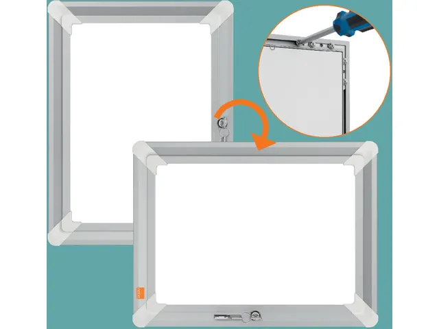 clicklijst Premium Plus, en aluminium, verrouillable, ft A4