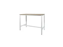 Domino Basic Statafel 160x80x110cm Robson Eiken Onderstel Wit