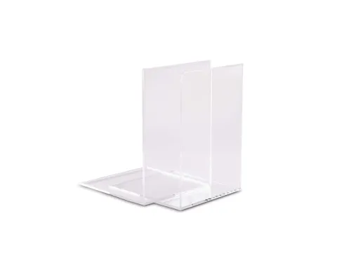 Boekensteun MAUL acryl 16x15x21cm set 2 glashelder