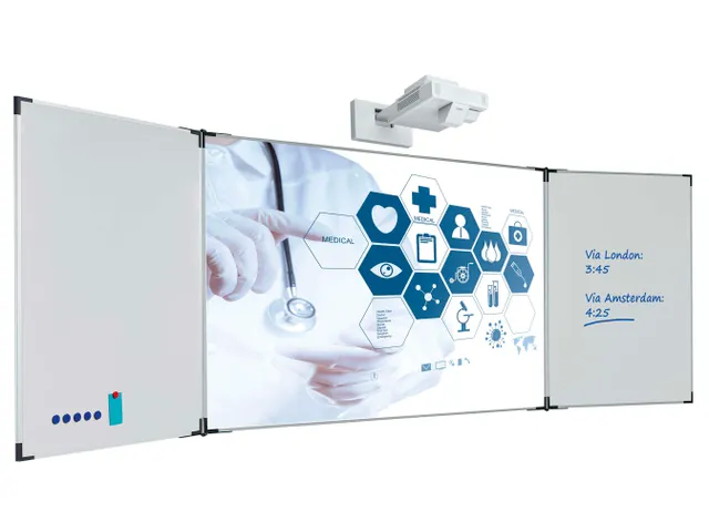 Projectiebord vijfvlaks 120x214cm 16:9 mat wit Extraflat