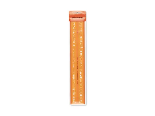 Lettersjabloon Standardgraph H-profiel middelschrift type B 10mm