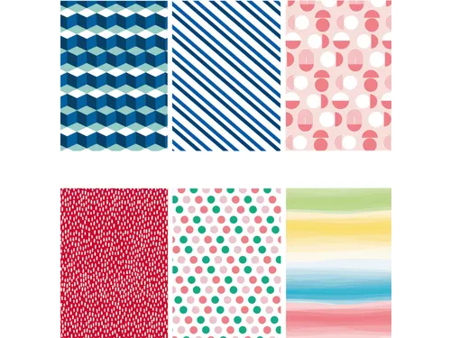 Inpakpapier IG Group Geo 200x70cm assorti