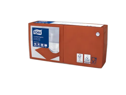 Tork 477838 Cocktailservet Advanced Terracotta 24x24cm
