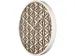 Horloge murale NeXtime 'Bella Mirror' Ø50cm bois/miroir blanc