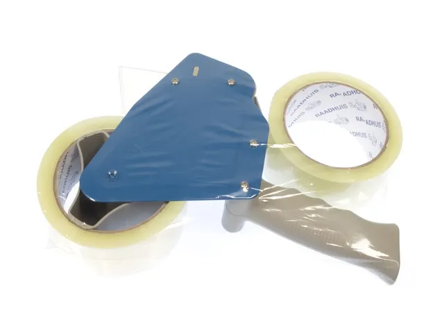 Devidoir Raadhuis avec 2 rouleaux de ruban PP transparent 48mmx66m a l