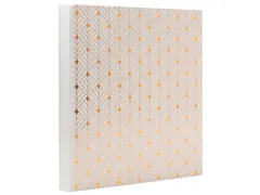 Fotoalbum Exacompta 29x32cm 60 zwarte pagina's Néo Déco wit