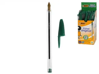 Balpen Bic Cristal medium groen - 10