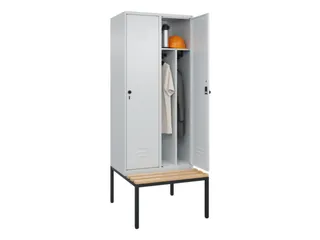 locker voor scheiding van kleding,HxBxD 2120x800x815mm,2vak - 3