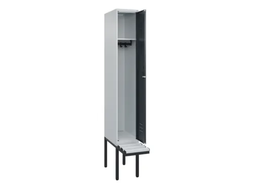 locker met bank,HxBxD 2120x300x815mm,1vak,vak B 300mm,cil.-slot