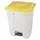 pedaalemmer,1x70l,HxBxD 673x495x412mm,romp PP wit,deksel PP geel