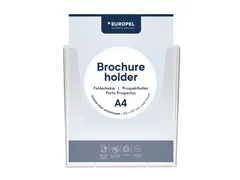 Folderhouder Europel wand A4 transparant