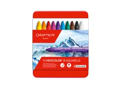 Waskrijt Caran d'Ache neocolor-II 10 stuks assorti