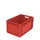 Euronorm Stapelkrat Pp 320x600x400mm Wand/bodem Gesloten Rood 65l