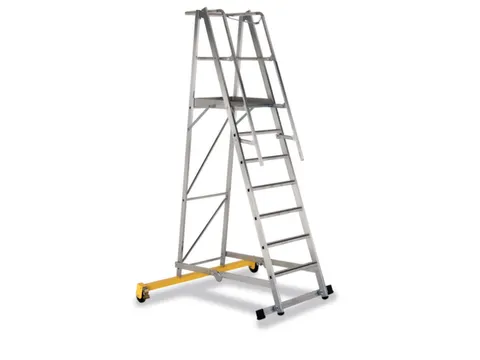Platformladder Aluminium Bordes H X B X D 1800X 600X 630Mm 7Treden