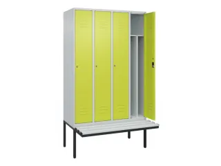 locker voor scheiding van kleding,HxBxD 2120x1200x815mm,4vak - 2