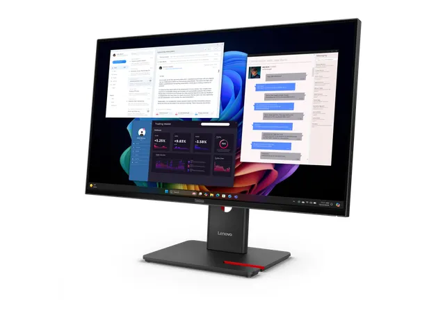 Lenovo ThinkVision T27ud-40 monitor 27 Inch 4K Ultra HD LCD Zwart