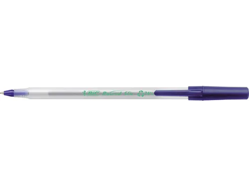 Balpen Bic ecolutions round stic medium blauw