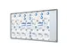 Vergrendelbaar notitiebord Indoor Slim 24xA4 met Schuifdeuren Zilver