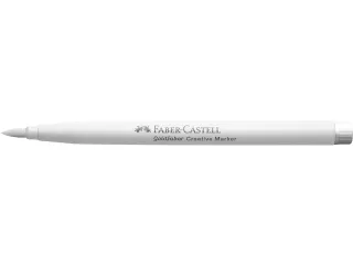 Marker creatief Faber-Castell Goldfaber brushpunt B white as snow (kle - 6