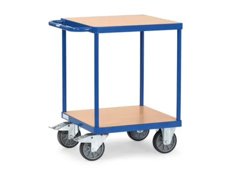 tafelwagen,draagverm. 500kg,2etage(s),laadvl. LxB 600x600mm,houtetage