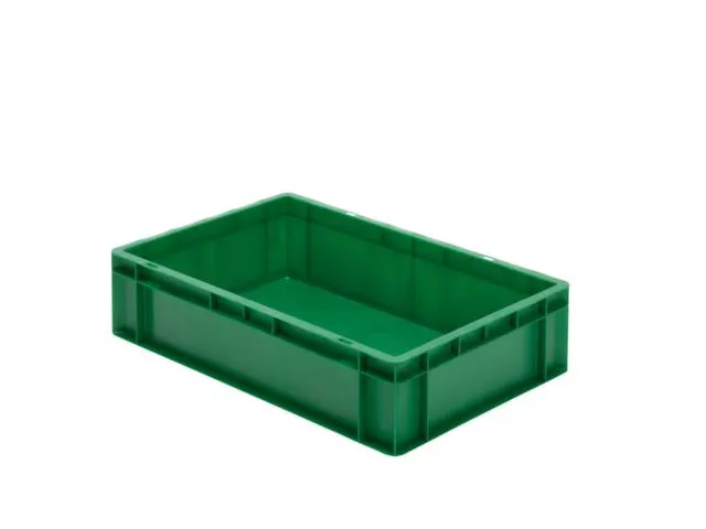 Euronorm-stapelbak 26l 145x600x400mm Wanden/bodem Gesloten Groen