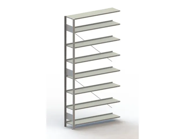 dossierstelling,aanbouwveld,HxBxD 2500x1256x336mm,vaklast 80kg