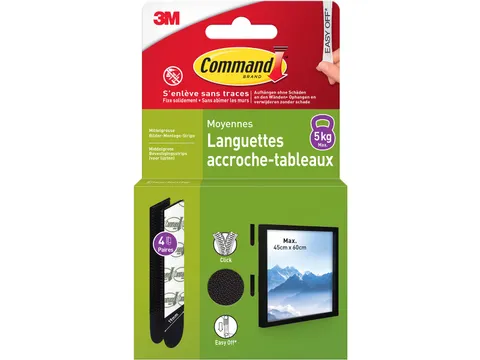 3M Command Fotolijststrip medium 5kg blister 8 stuks