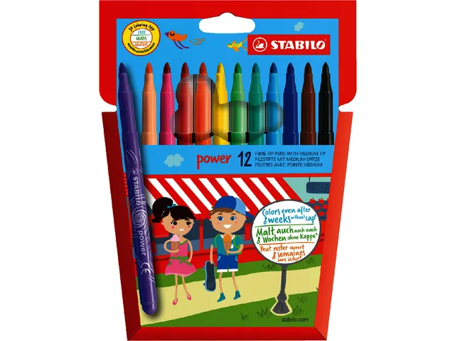 Viltstift Stabilo Power Non Permanent 280/12 12 Stuks Assorti
