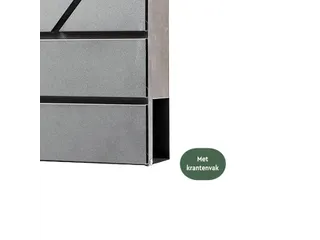 Brievenbus BRASQ PB200 Deluxe wand rvs - 4