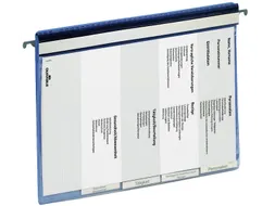 Dossiermap Durable Personeel 2555 A4 Blauw 5 vakken + hangrail
