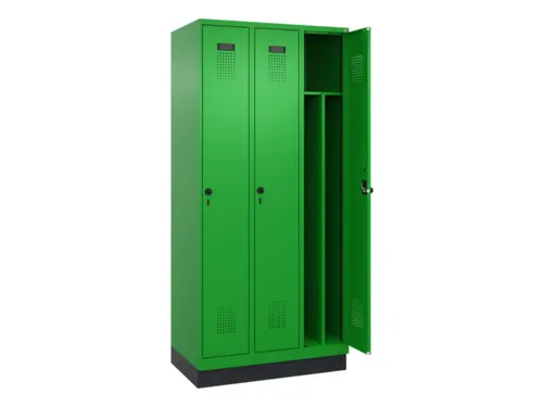 locker voor scheiding van kleding,HxBxD 1950x900x500mm,3vak