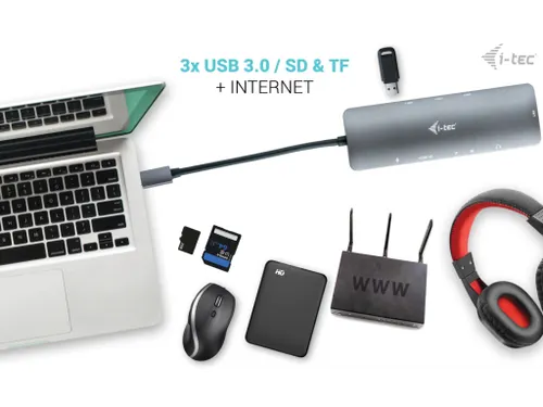 i-tec USB-C Metal Nano Docking Station 4K HDMI LAN