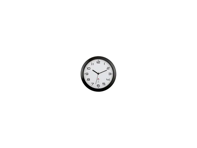 De Alba HORNEW radiografische wandklok met stille werking 30cm. Zwart